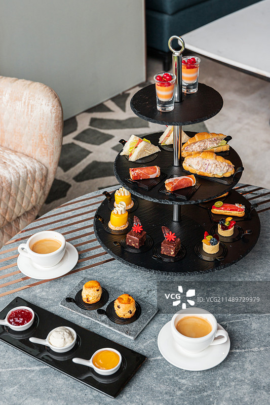 桌上的甜点下午茶图片素材