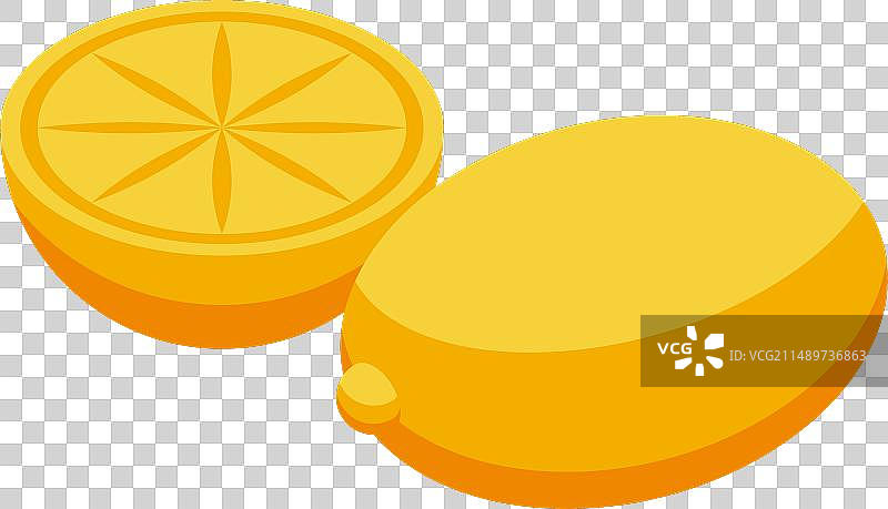 柠檬香辣炸鸡2.5D图标图片素材