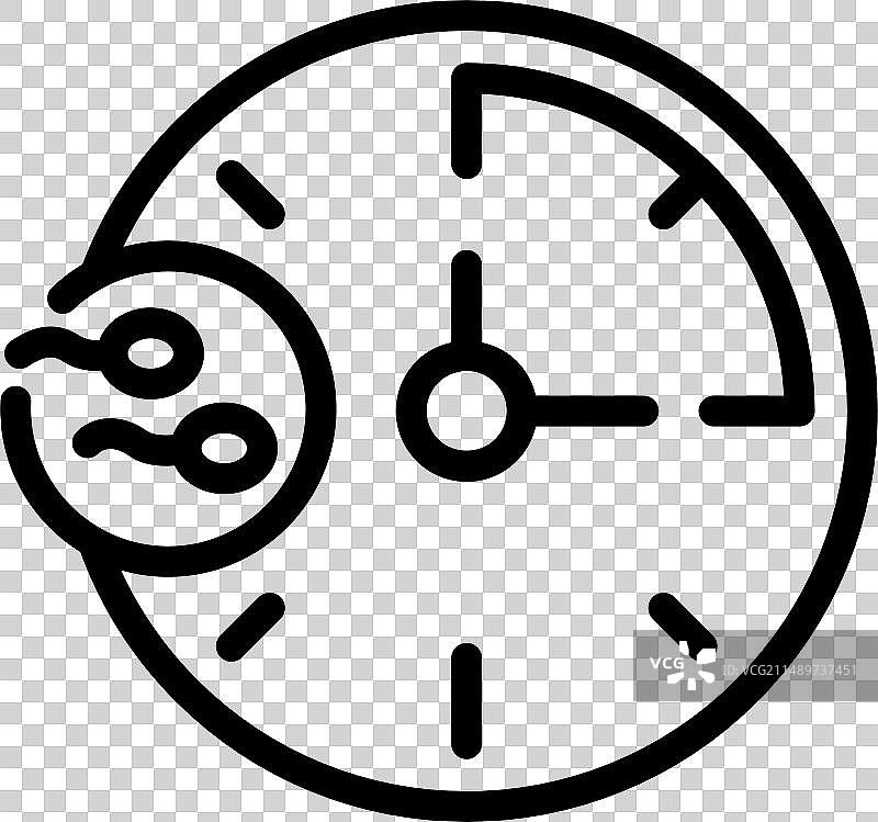 停止受精图标轮廓图片素材