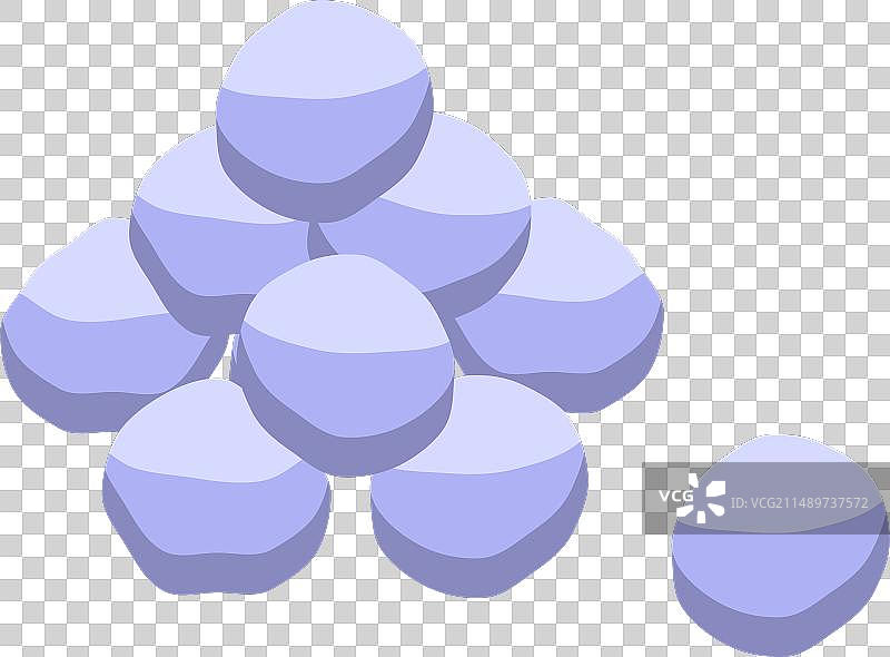 有趣的雪球图标2.5D图片素材