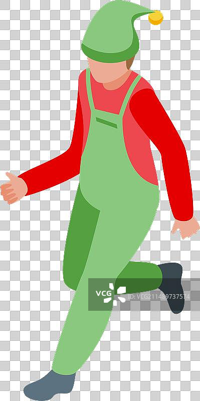 2.5D圣诞小矮人图标图片素材