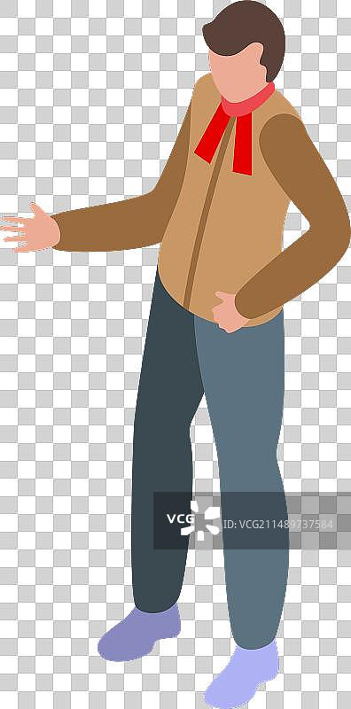 儿童冬季乐趣等距冷冻图标图片素材