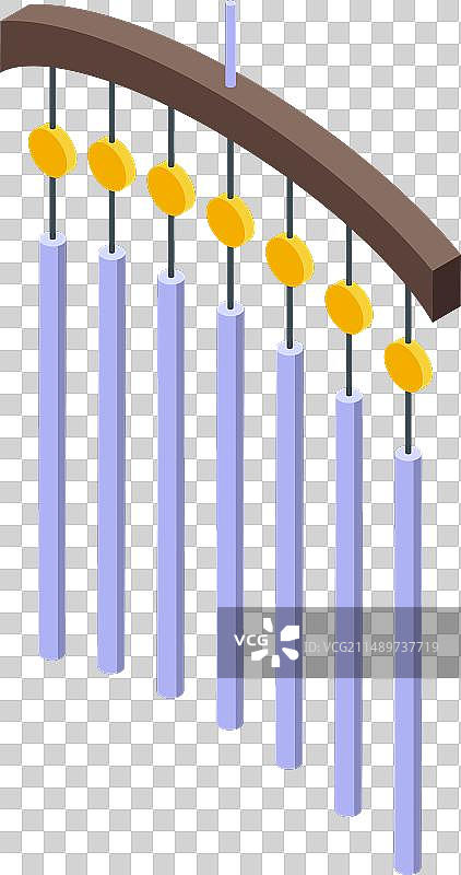 管状风铃等距音乐图标图片素材