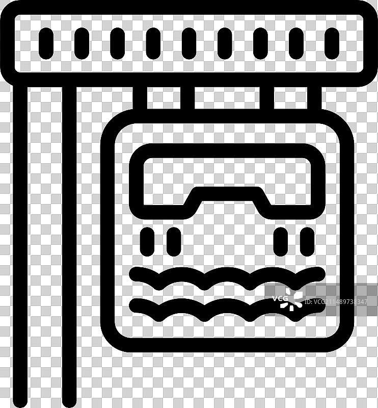 飞行滑板活动服务图标轮廓图片素材