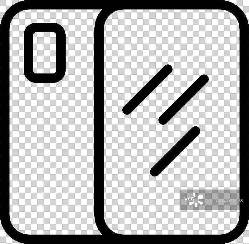 手机保护盖屏障图标轮廓图片素材