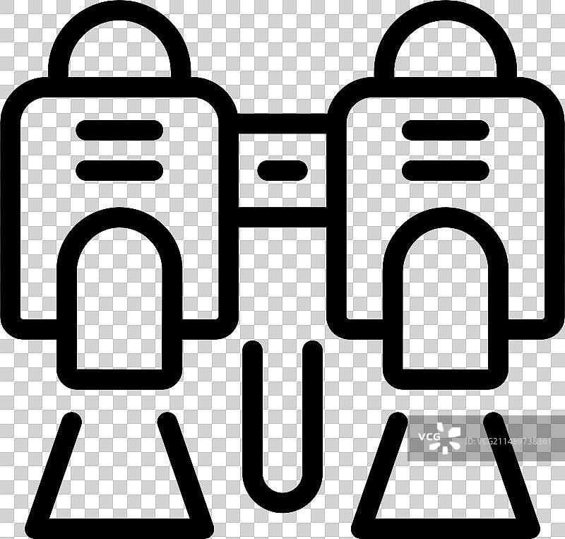 水动力板轮廓水上运动图标图片素材