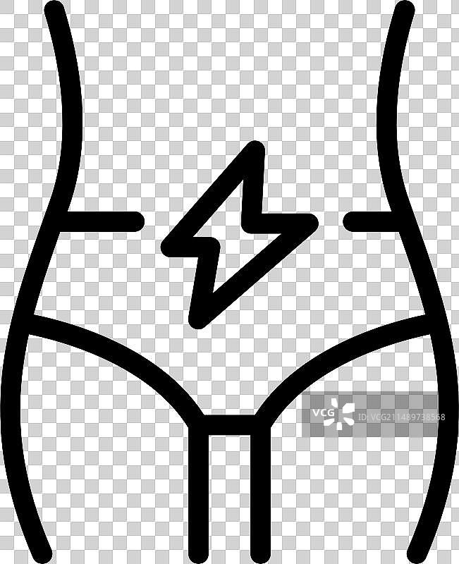 口服避孕方法轮廓图标图片素材