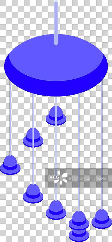 2.5D风铃图标图片素材