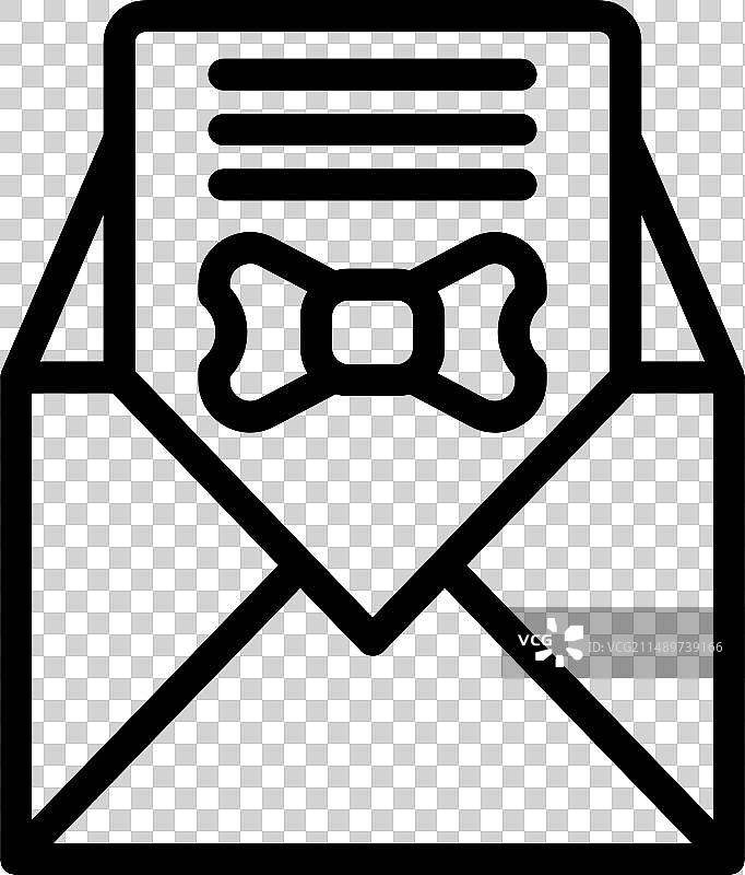 礼品券图标轮廓图片素材