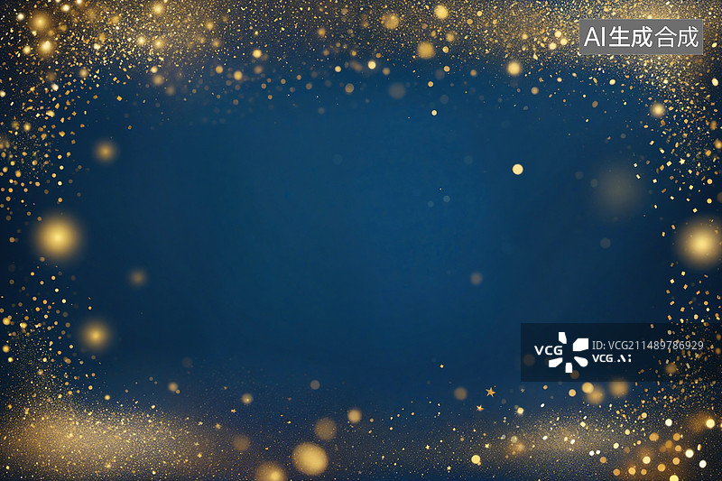 【AI数字艺术】金色元素海报模版图片素材