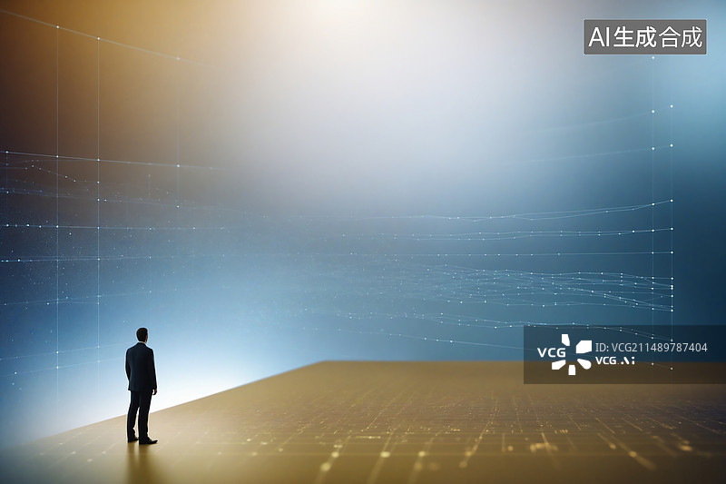 【AI数字艺术】大数据和互联网行业概念图片素材