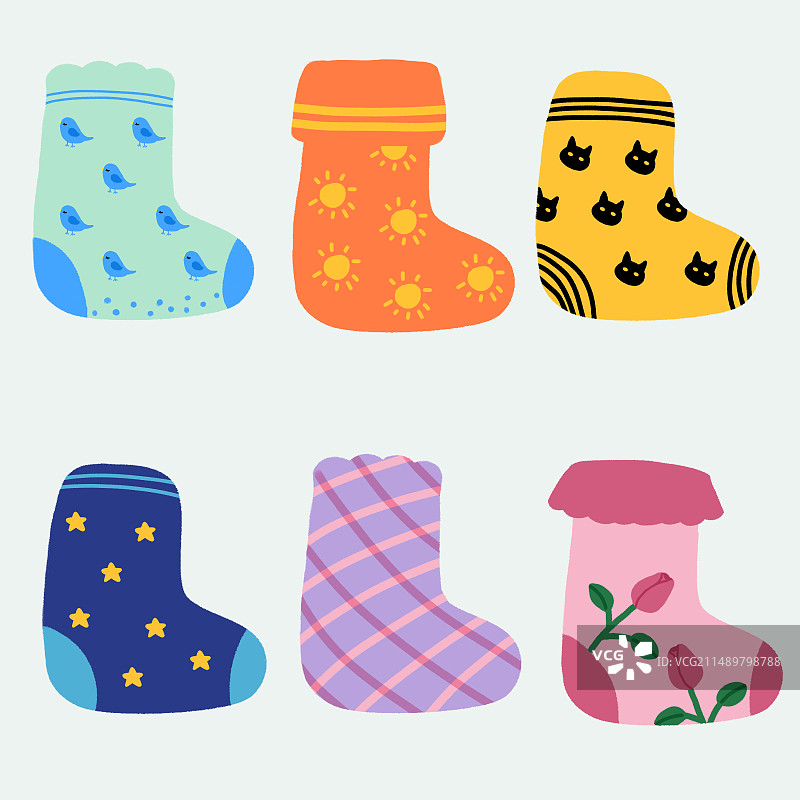 袜子组合2图片素材