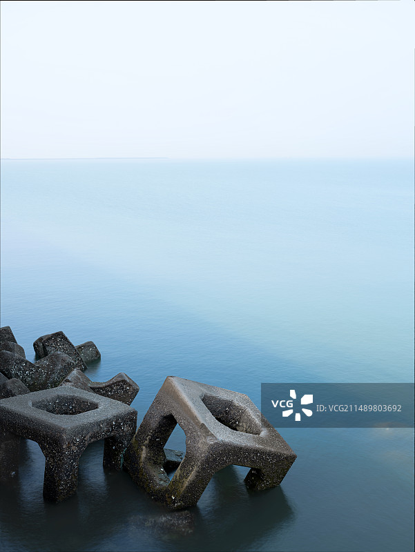 天津东疆港海岸图片素材