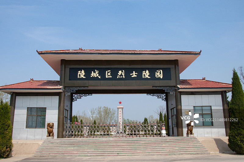 德州陵城区烈士陵园图片素材