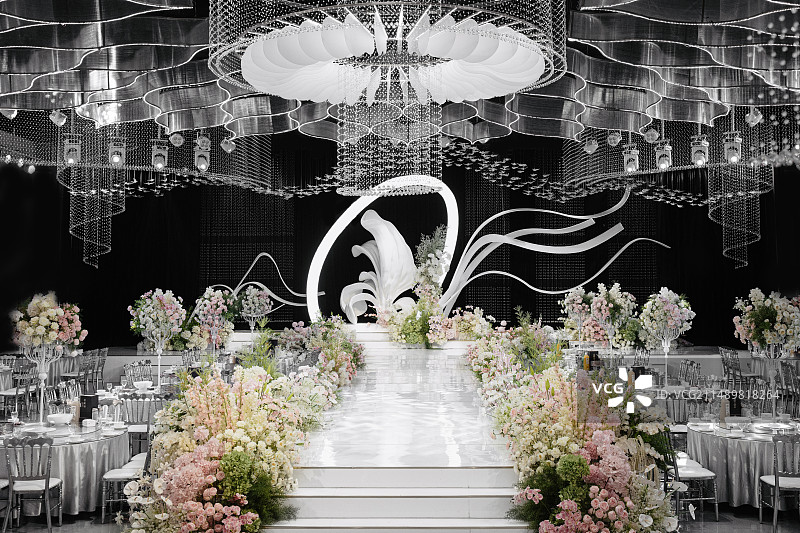 婚礼水晶舞台图片素材