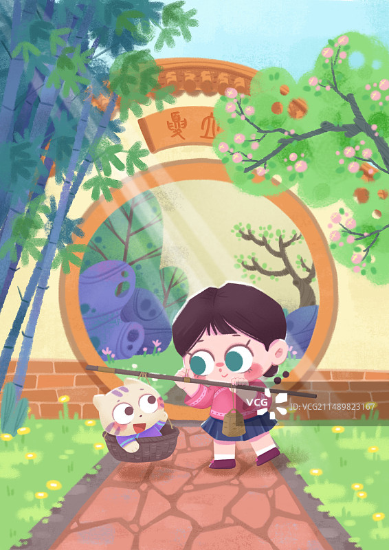 立夏园林称重图片素材