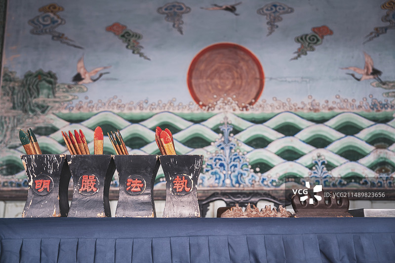 内乡县衙知县公堂图片素材