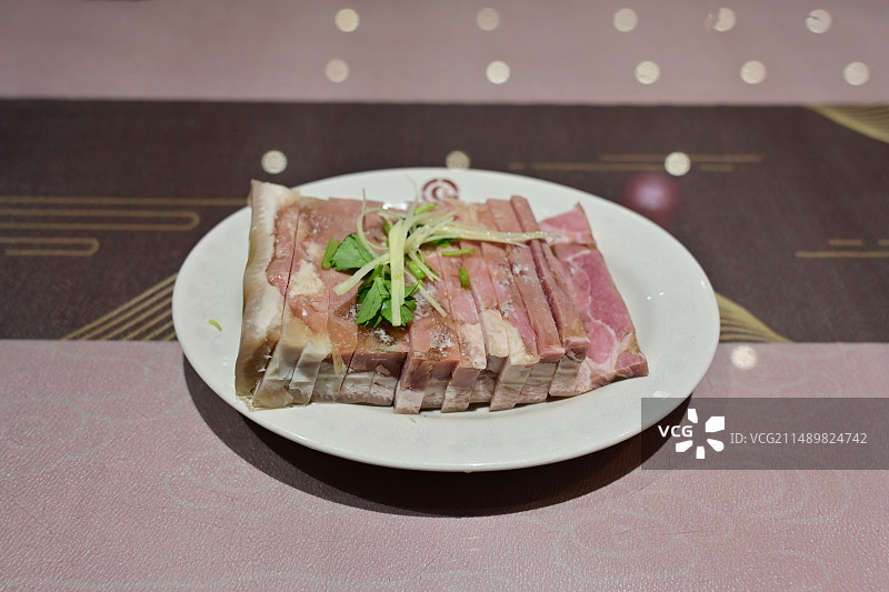 扬州早茶水晶肴肉图片素材