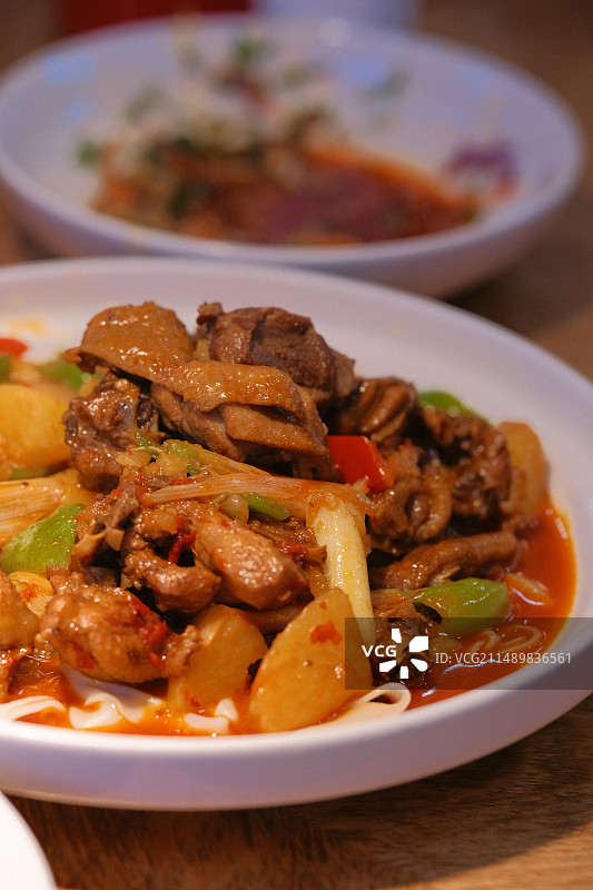 新疆大盘鸡图片素材