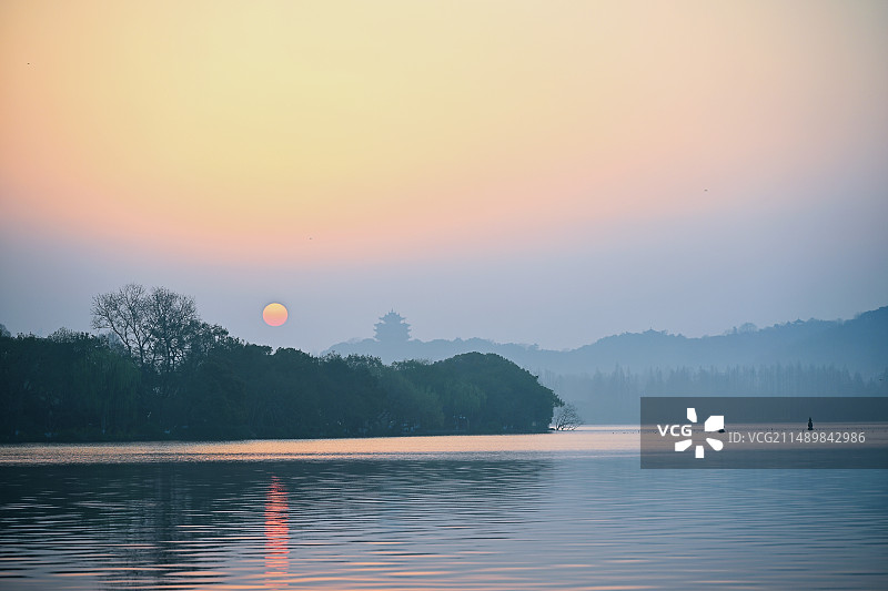 苏堤印象图片素材