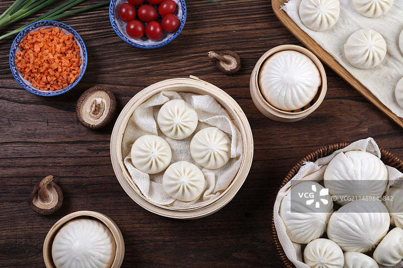 美味的包子主食素材图片图片素材