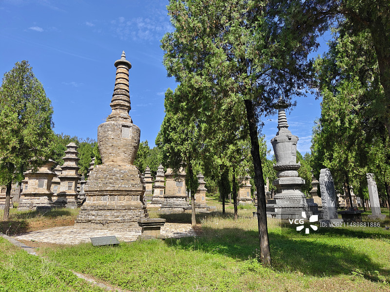 历史建筑·少林塔林图片素材
