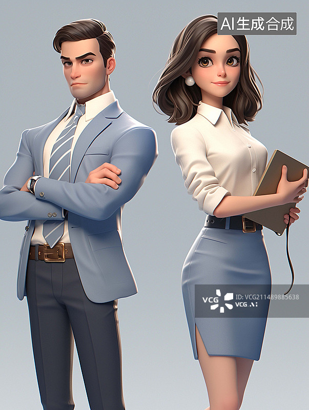 【AI数字艺术】年轻的商务人士图片素材
