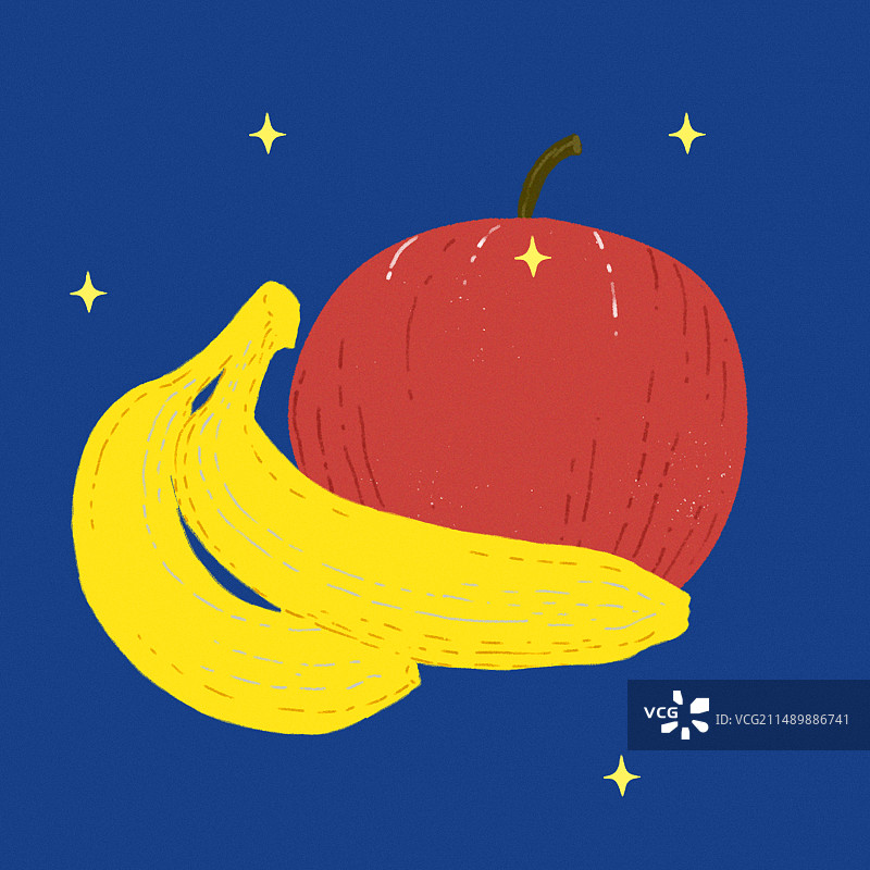 苹果和香蕉图片素材