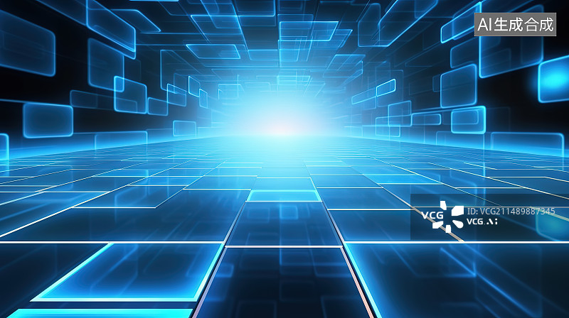 【AI数字艺术】科技空间图片素材