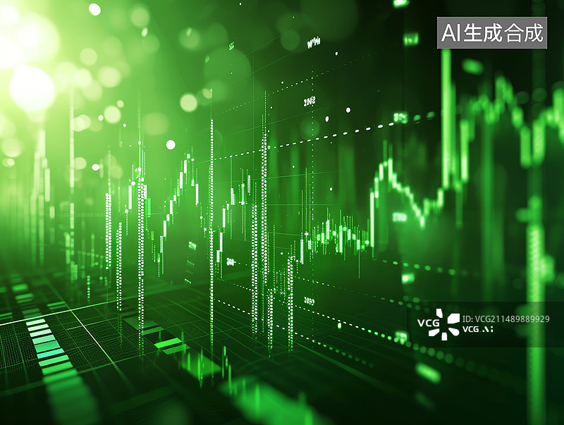 【AI数字艺术】数据增长图图片素材