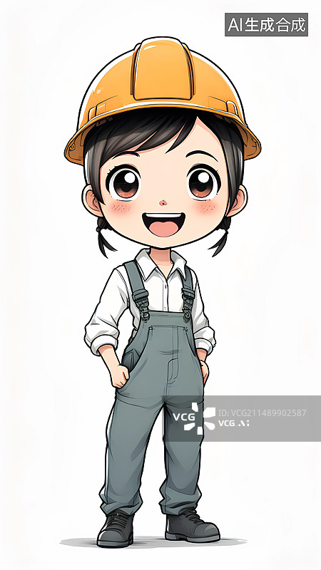 【AI数字艺术】劳动人物插画图片素材