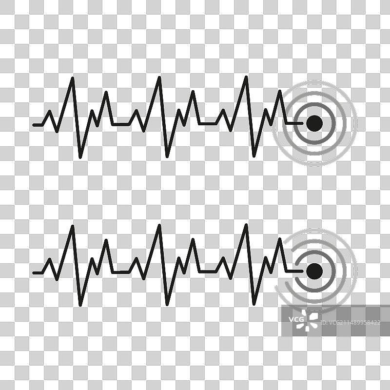 心跳脉搏医疗心率图标图片素材