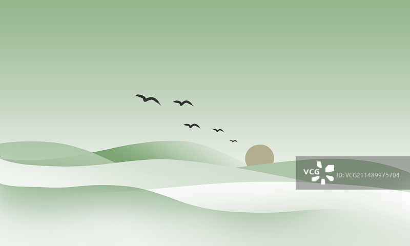 国风意境背景图片素材