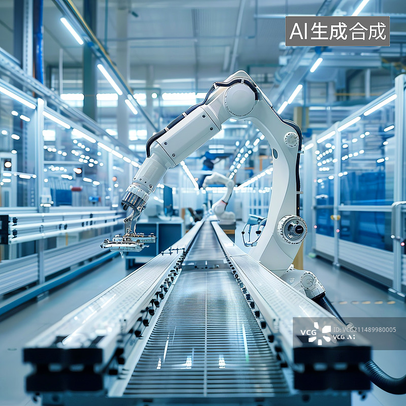 【AI数字艺术】机械臂智能机器人素材图片图片素材