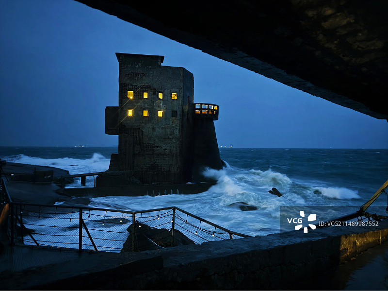 汕尾海上古堡图片素材