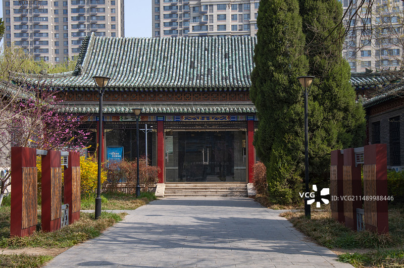 德州陵县文博苑景区碑亭图片素材