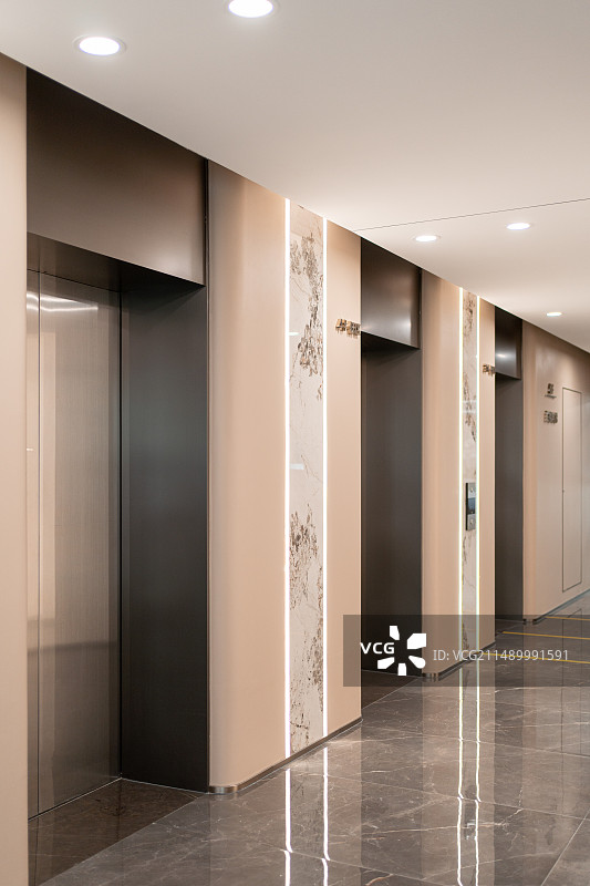 超甲级写字楼电梯间图片素材