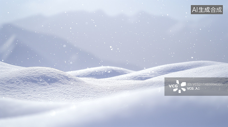 【AI数字艺术】雪地细节场景图片素材