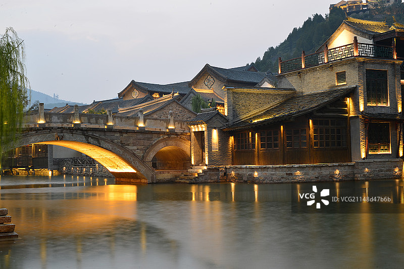 密云古北口水镇图片素材