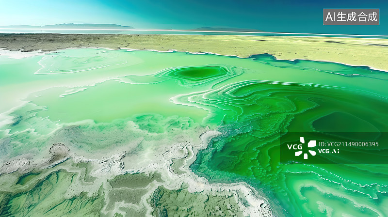 【AI数字艺术】茶卡 大柴旦 盐湖自然风光图片素材