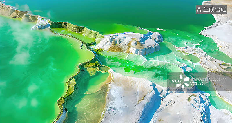 【AI数字艺术】茶卡 大柴旦 盐湖自然风光图片素材