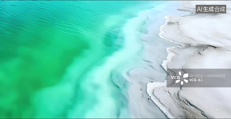 【AI数字艺术】茶卡 大柴旦 盐湖自然风光图片素材