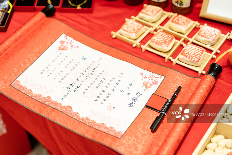 订婚宴陈列图片素材