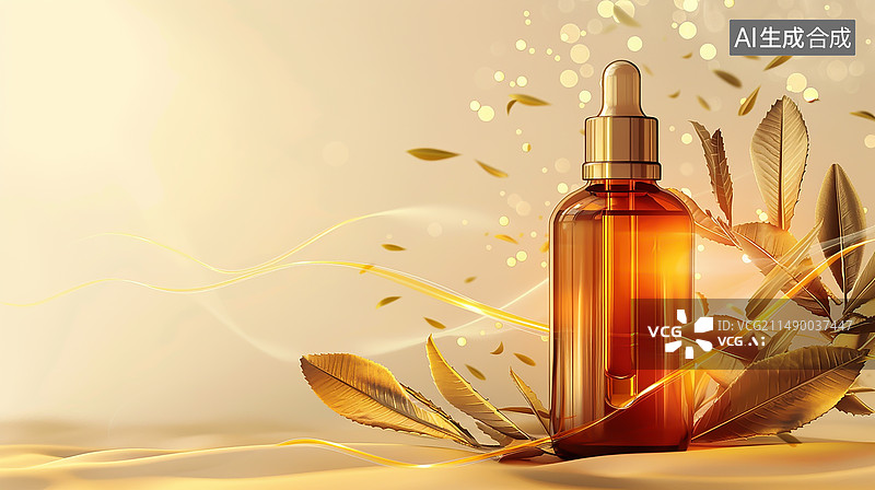 【AI数字艺术】电商美容护肤产品展示海报图片素材