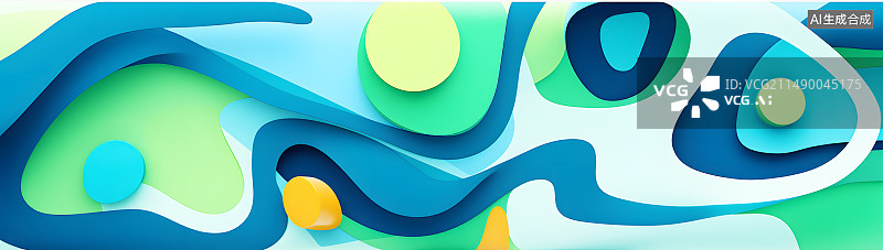 【AI数字艺术】AIGC:抽象波浪 波普风 不规则 背景 插图 插画图片素材
