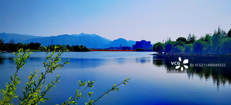 浦江县金狮湖风光图片素材