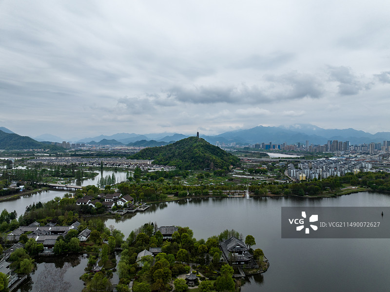 台州临海灵湖风光图片素材