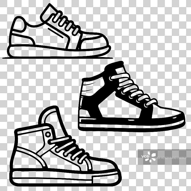 黑白图案合集图片素材