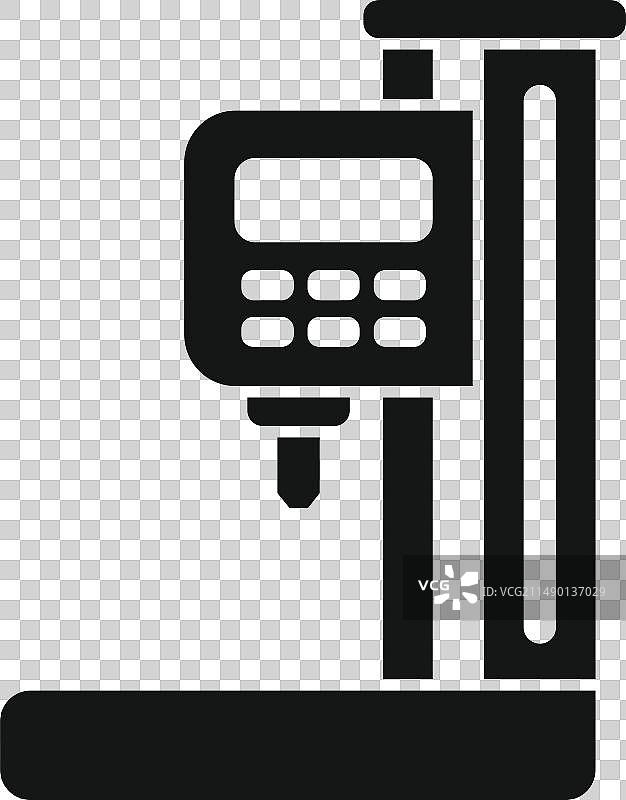 自动化数控机床图标简易打印机图片素材