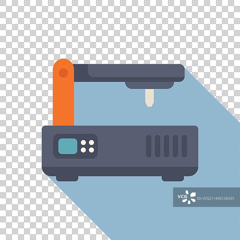 数控机床扁平铣削控制器图标图片素材